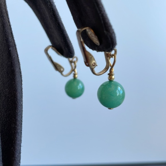 Vintage Clip On Drop Earrings - Picture 2 of 3